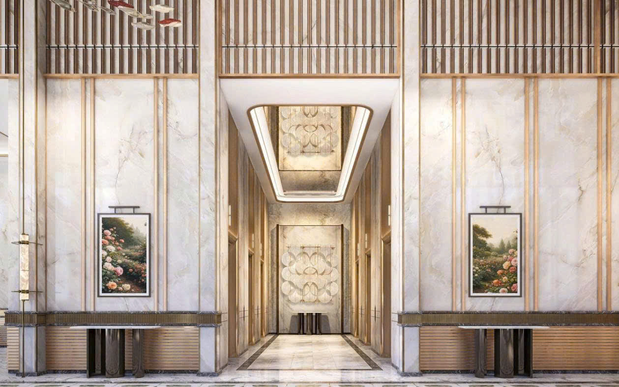 Sảnh thang máy chung cư Rivea Residences hanoi Sảnh thang máy chung cư Rivea Residences hanoi